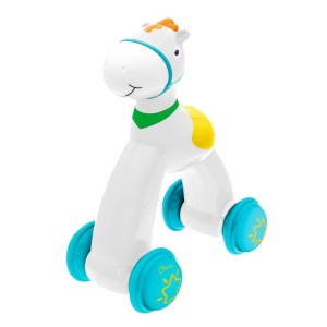 Chicco PushGo Horse Jucarie pentru Copii 12-36 Luni Design Colorat si Roti Gumatate