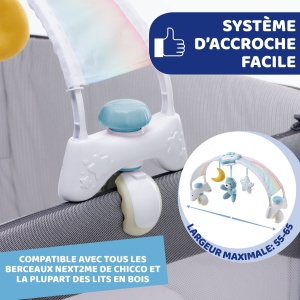 Chicco Rainbow 2in1 Arc de Joaca Evolutiv pentru Patut cu Lumina si Muzica Relaxanta - Img 7