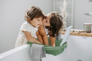Chiuveta pentru copii Rotho Kiddy Wash, verde, cu oglinda integrata - Img 5