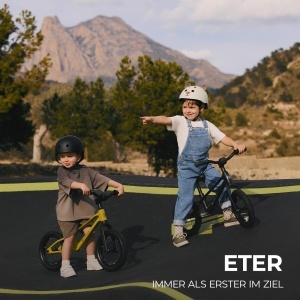Ciclism pentru copii Kinderkraft ETER, 12 inch, 35 kg, design sportiv, negru - Img 2