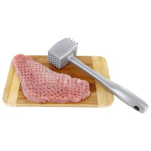 Ciocan pentru carne si friptura Westmark lungime 238 cm otel inoxidabilaluminiu cu acoperire speciala sigura pentru alimente Steakmaster argintiu 6220 - Img 4