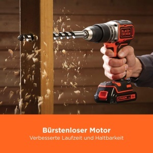 Ciocan rotopercutor BLACKDECKER BL188KB-QW, 18V, 28000 RPM, 52 Nm, 2 acumulatori - Img 2