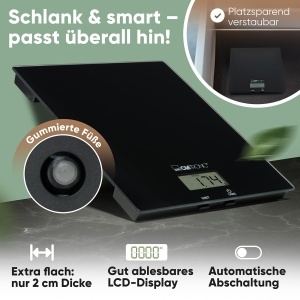 Clatronic KW 3820 Cantar de Bucatarie Digital Negru Precizie 1g Capacitate 5kg - Img 6
