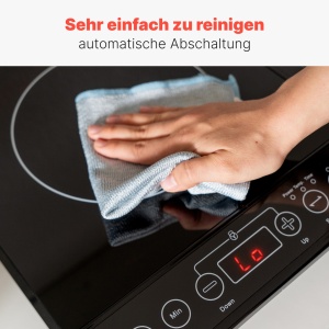 Clatronic(r) Plita cu inductie | Plita cu incalzire prin inductie in cateva secunde | Soba cu ECO-Save pentru o economie de timp de 55% | Plita cu inductie cu detectare automata a oalei | EKI 3569 - Img 7
