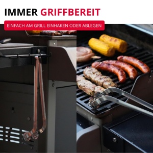 Cleste pentru gratar Westmark Twistmaster 1 buc - Cleste pentru carnati cu prindere rotativa - Cleste robust pentru carne din otel inoxidabil pentru g - Img 6