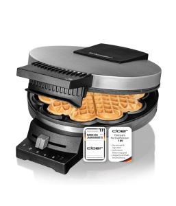 Cloer 189 Aparat pentru Wafe Inima 16 cm Antiaderent Inox 930W