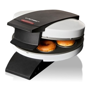 Cloer 6121 Donut Maker pentru 6 mini gogosi sau covrigi acoperire antiaderenta indicator luminos rosu depozitare cu economie de spatiu infasurator de  - Img 1