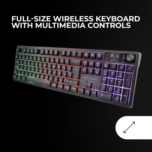 Combo Gaming Mars MCPWX, Tastatura RGB, Mouse 3200 DPI, Culoare Negru - Img 3