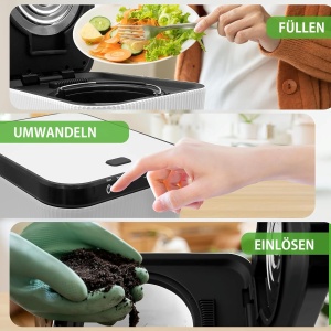 Composter electric Nutrichef 3L, auto-curatitor, 550W, design compact - Img 4