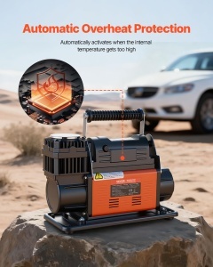 Compresor auto portabil VEVOR YD-127-AI, 12V, 540W, 10.3 bar, 202 Lmin - Img 5