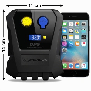 Compresor de aer MICHELIN 12V, putere mare, cu display digital si USB - Img 4
