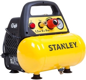 Compresor de aer Stanley DN20086 - 6L, 1100W, 8 Bar, Galben - Img 4