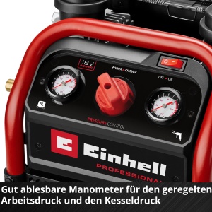 Compresor mobil Einhell SILENZZO 18160 8 bar 6L Pompa fara ulei - Img 8