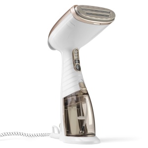 Conair Turbo ExtremeSteamer cu aburi cu 5 ajustari | Debit de abur 25g/min. | Timp de incalzire rapid | 3 accesorii pentru tesaturi fine si grele + cute | alb/bej - Img 1