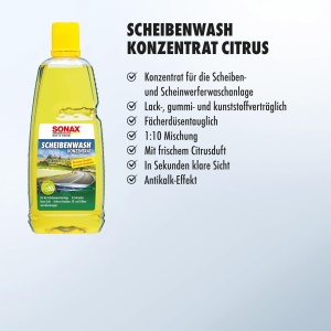 Concentrat spalare parbriz SONAX 1L cu parfum de citrice - Img 3
