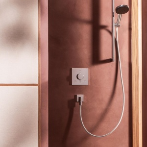 Conector dus hansgrohe FixFit Fine E, crom, cu retur de apa, universal - Img 8