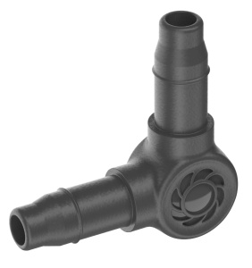 Conector L Gardena Micro-Drip 4,6 mm - 10 bucati, instalare usoara, reutilizabil
