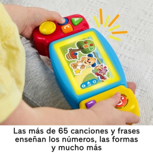 Consola de jocuri Fisher-Price HNL52 cu lumini, sunete si melodii, pentru dezvoltarea motricitatii - Img 4
