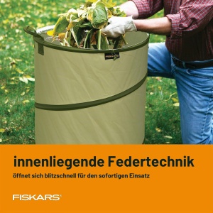 Container de gradina Fiskars Kangaroo, 114 litri, cu baza HardShell, pliabil - Img 5