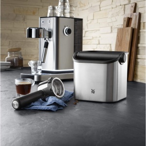Container pentru cafea WMF Lumero cu Abklopfstange, inox mat, spulberat - Img 2