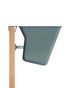 Contenitor pentru resturi organice Metaltex, 35x16x13 cm, cu rascador, gri - Img 7