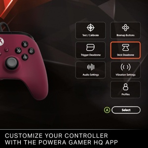 Controler PowerA Wired Advantage Plus pentru Xbox Series X|S - Rosu Rubin, Licenta oficiala, Stick-uri reglabile pe inaltime, Stick-uri cu efect Hall, Butoane asignabile - Img 8
