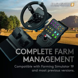 Controller de simulare agricola Logitech G Saitek, 900 rotatie, 38 butoane, USB - Img 5