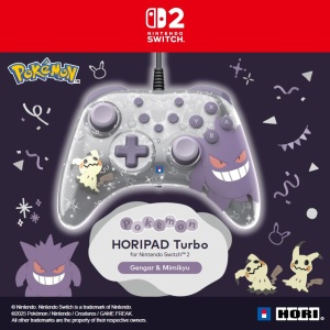 Controller Hori HORIPAD Turbo Gengar si Mimigma pentru Nintendo Switch Design Pokemon Cablu Licenta Oficiala - Img 6