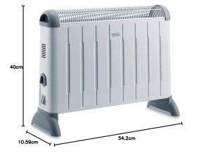 Convector electric DeLonghi HCM2030, 2000W, pentru spatii de pana la 60m, gri - Img 2