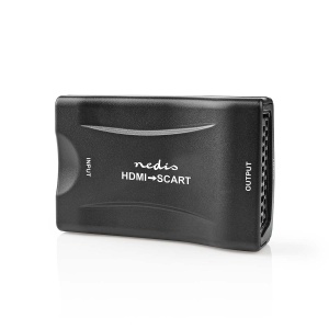 Converter HDMI la SCART Nedis, 1080p, 1-Weg, ABS, Negru
