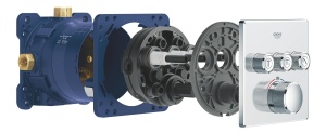Corpul de instalatie GROHE Rapido SmartBox, universal, 2 intrari, 75-105 mm - Img 10