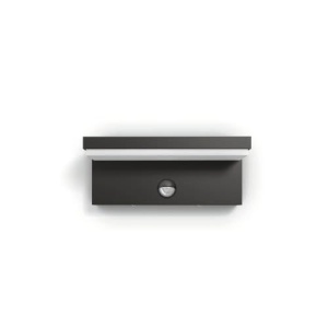 Corpuri de perete de exterior Philips Bustan, 9 W, 4000 K Cool White, Rezistente la apa, Antracit, IP44 Rezistente la intemperii - Img 3
