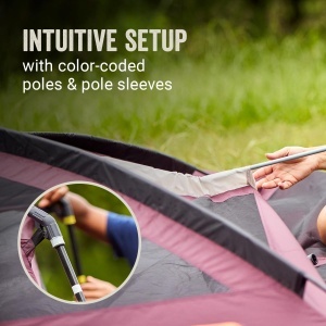 Cort de camping Coleman Skylodge pentru 10 persoane, rezistent la intemperii, cu 4 camere - Img 5