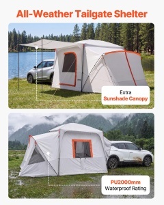 Cort de camping VEVOR SUV cu capacitate pentru 5-9 persoane, impermeabil, 3964 x 3050 x 2330 mm - Img 6