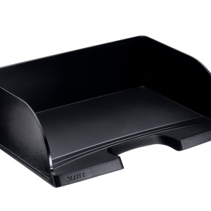 Cos de birou Leitz Plus Jumbo A4, 4 buc, capacitate mare, negru - Img 2