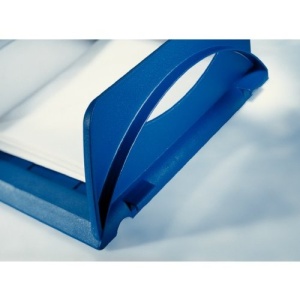 Cos de birou Leitz Sorty 52300035, A4 Maxi, albastru, cu 3 compartimente - Img 4