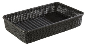 Cos de depozitare APS 50722 PROFI LINE, 53 x 32,5 cm, inaltime 10 cm, negru