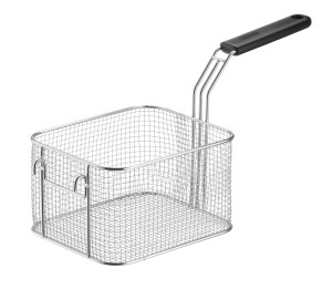 Cos de frittat HENDI 8L, inox, maner rezistent la caldura, 242x200x140mm