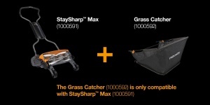 Cos de iarba Fiskars StaySharp Max, 18 litri, negruportocaliu, 1000592 - Img 7