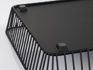 Cos din metal APS 30415 URBAN, 32,5 x 26,5 cm, negru, cu picioare antiderapante - Img 3