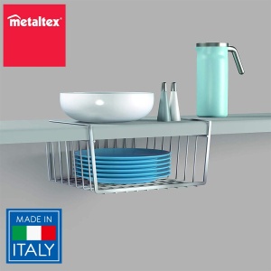 Cos suspendat Metaltex Kanguro 30cm argintiu rezistent la rugina - Img 2