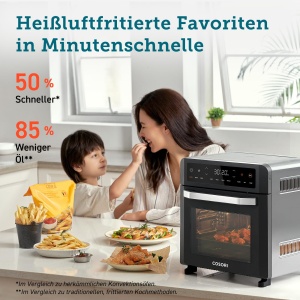 COSORI Air Fryer 12L 11 functii multiple deshidratare functie de impermeabilizare incalzire dubla fereastra de vizualizare Airfryer XXL cuptor cu conv - Img 2