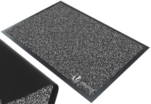 Covoare de intrare VOUNOT 90x150cm gri-negru, rutschfest si lavabil