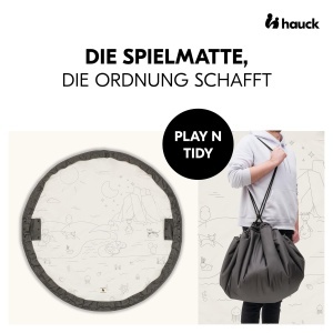 Covor de joaca hauck Play N Tidy, 120 cm, gri, 2in1, lavabil - Img 2