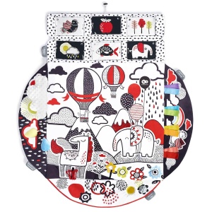 Covor de joaca Kinderkraft 4SMART, multi-zonal, cu accesorii si culori contrastante - Img 7