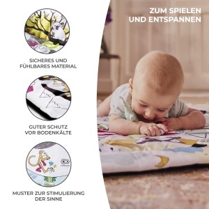 Covor de joaca Kinderkraft SMARTPLAY, 2 in 1, cu 20 mingi, cu perna, pentru 0-2 ani - Img 5