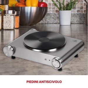 Cratita electrica ARDES HOBINOX ARFOEL01, 1500W, inox, placa fonta 18,8 cm - Img 6
