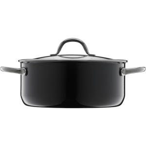 Cratita WMF Fusiontec Inspire 24 cm 44L Negru Inductie Capac din sticla - Img 3