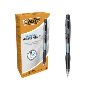 Creion mecanic BIC Break Resistant 0,7 mm, bruchfest, 12 bucati, albastru