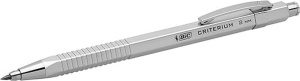 Creion mecanic BIC Criterium, 2 mm, cu radierguma incorporat, aluminiu - Img 2